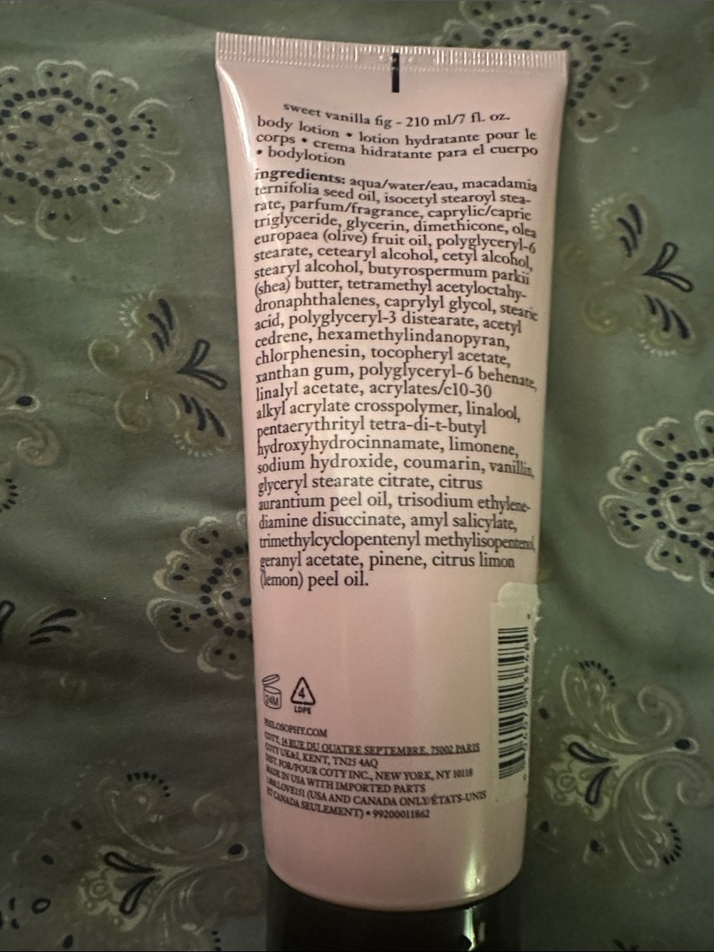 Philosophy Sweet Vanilla Fig Body Lotion - Light Pink - Picture 2 of 2